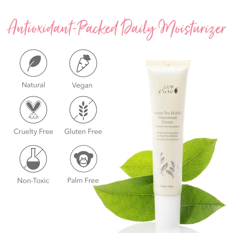 美國100%Pure 綠茶EGCG兒茶素密集保濕乳